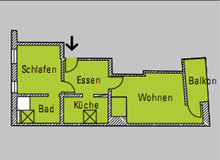 Raumplan Ferienwohnung